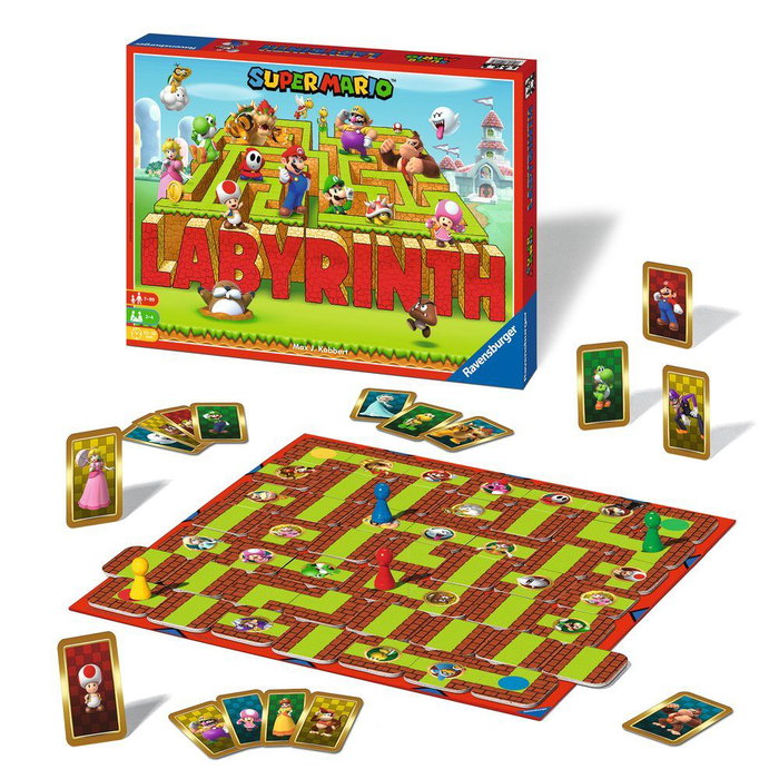 RAVENSBURGER Juego de mesa Laberinto Super Mario, Edición Multilenguaje