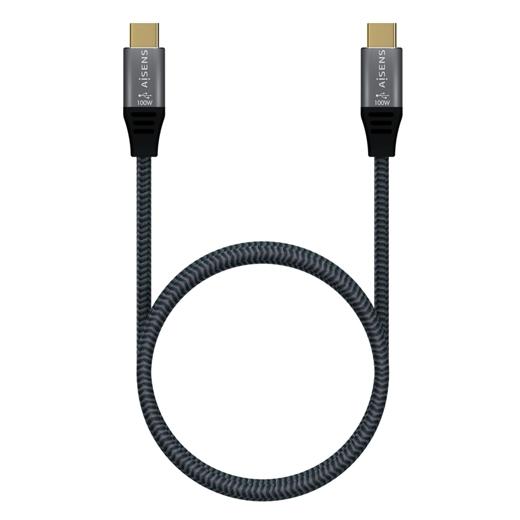 Aisens Cable USB 3.2 Gen2x2 Aluminio 20Gbps 1m Gris