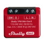Shelly 1PM Mini Gen3 Interruptor Inteligente 1 Canal Rojo