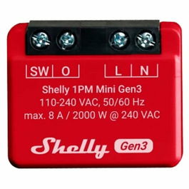 Shelly Módulo switch Mini 1PM Gen3 Wi-Fi BT