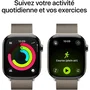 Apple Watch Series 11 GPS + Cellular 46 mm Caja de titanio natural Correa Milanese Loop natural S/M MFCY4ZRA