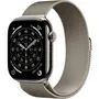 Apple Watch Series 11 GPS + Cellular 46 mm Caja de titanio natural Correa Milanese Loop natural S/M MFCY4ZRA