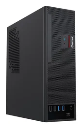 Unykach Caja SFF UK3006 8L Slim para Placas Micro-ATX/Mini-ITX, con Fuente FLEX 150W Incluida, 2x USB 3.0, 1x USB-C, Bahía ODD y Soporte para Gráficas de 22 cm - Color Negro