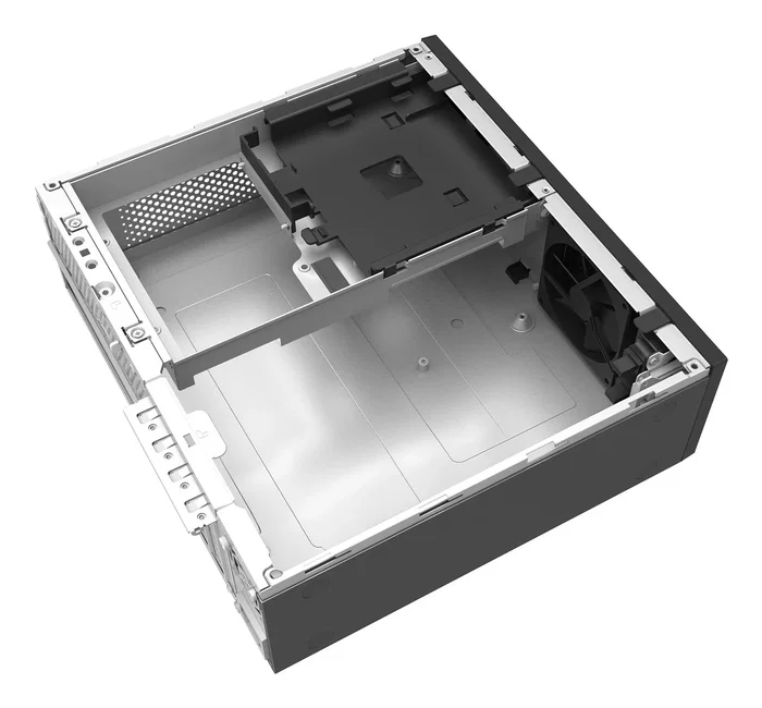 Unykach Caja SFF UK3006 8L Slim para Placas Micro-ATX/Mini-ITX, con Fuente FLEX 150W Incluida, 2x USB 3.0, 1x USB-C, Bahía ODD y Soporte para Gráficas de 22 cm - Color Negro