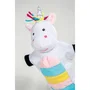 Roba - Juego de 4 marionetas de mano Hada, Unicornio, Dragón y Caballero - Verde, Azul, Turquesa - ROB4005317312170