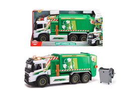 Smoby Camión de Reciclaje Gigante Verde 57cm con Sonidos y Luces - Juguete Educativo con Pilas Incluidas