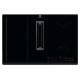 Electrolux Placa de inducción KCC83443 de 78 cm con 4 quemadores, 7350 W, color negro