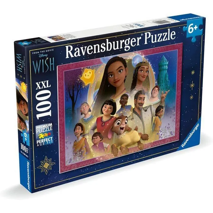 Ravensburger Puzzle 100 Piezas XXL El Reino de los Deseos Disney Wish 4005555010487 A partir de 6 años
