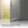 Hantums Tope de puertas Ø45x25mm níquel satín semiesférico