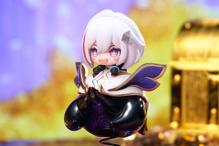 Honkai: Star Rail Estatua PVC Hu Tao Chibi Topaz & Numby Chibi Chara Yurayura Stand 10 cm