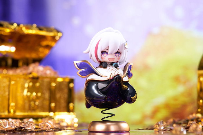 Honkai: Star Rail Estatua PVC Hu Tao Chibi Topaz & Numby Chibi Chara Yurayura Stand 10 cm