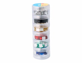 Innspiro Set de Gemas Acrílicas Cuadradas 8x8mm Colores Básicos