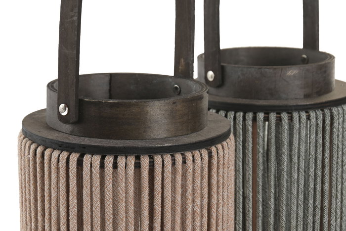 DKD Home Decor Portavela Colonial Beige Gris 17 x 40 x 17 cm (4 Unidades) DKD Home Decor Portavela Colonial Beige Gris 17 x 40 x 17 cm (4 Unidades)