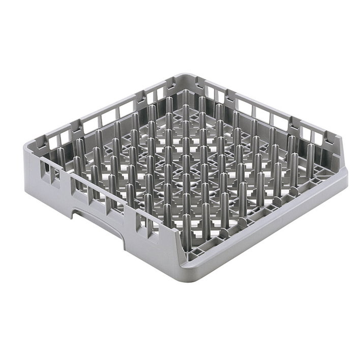 CAMBRO Cesta de lavado con lado abierto para bandejas, Gris claro CAMBRO Cesta de lavado con lado abierto para bandejas, Gris claro