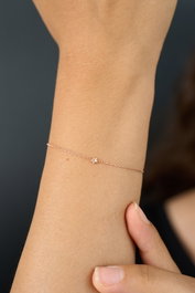 Heliophilia Silver Pulsera ELKSLVR7689 Plata Rosa de Ley 925 Elegante y Sofisticada Ajustable 18cm