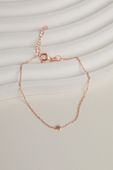 Heliophilia Silver Pulsera ELKSLVR7689 Plata Rosa de Ley 925 Elegante y Sofisticada Ajustable 18cm