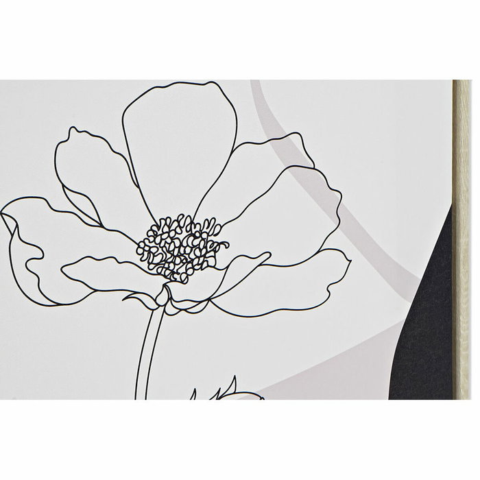 DKD Home Decor Set de 4 Cuadros Lienzo Flor Abstracto 40x50 cm DKD Home Decor Set de 4 Cuadros Lienzo Flor Abstracto 40x50 cm