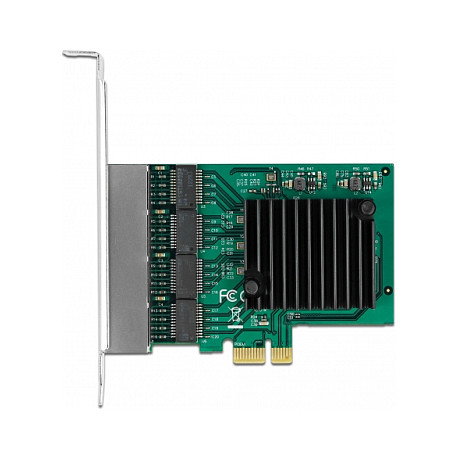 DeLOCK Tarjeta de red PCI Express x1 con 4 puertos Gigabit LAN RJ45 RTL8111F DeLOCK Tarjeta de red PCI Express x1 con 4 puertos Gigabit LAN RJ45 RTL8111F