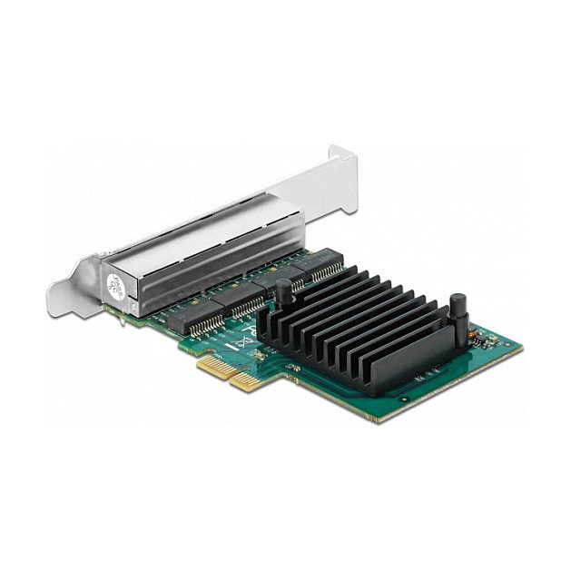 DeLOCK Tarjeta de red PCI Express x1 con 4 puertos Gigabit LAN RJ45 RTL8111F DeLOCK Tarjeta de red PCI Express x1 con 4 puertos Gigabit LAN RJ45 RTL8111F
