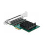 DeLOCK Tarjeta de red PCI Express x1 con 4 puertos Gigabit LAN RJ45 RTL8111F