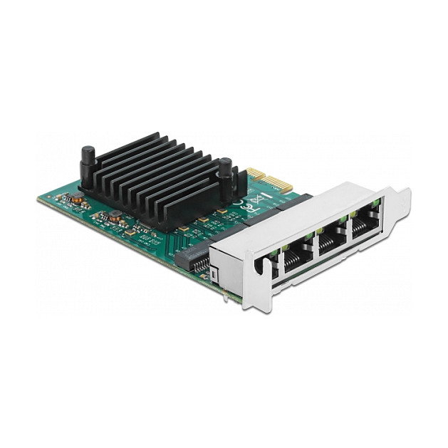 DeLOCK Tarjeta de red PCI Express x1 con 4 puertos Gigabit LAN RJ45 RTL8111F DeLOCK Tarjeta de red PCI Express x1 con 4 puertos Gigabit LAN RJ45 RTL8111F