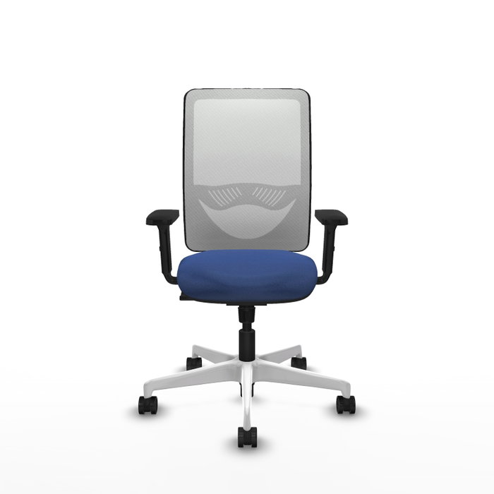 PIQUERAS Y CRESPO Silla de oficina Zulema Azul marino y Blanco