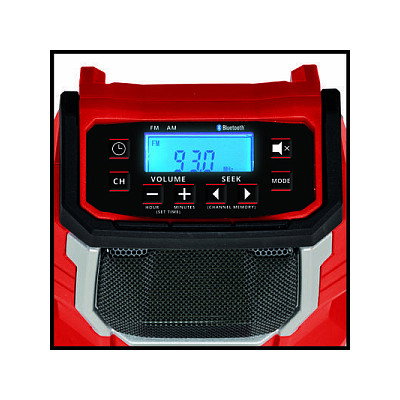Einhell TC-RA 18 Li BT Radio Portátil Rojo/Negro Einhell TC-RA 18 Li BT Radio Portátil Rojo/Negro