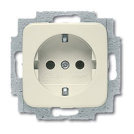 Busch-Jaeger BJ 20EUC-212 Enchufe Busch-Duro 2000 SI Blanco CEE 7/3 2P+E 250V 16A