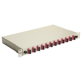 EQUIP Panel de parcheo de fibra óptica 12 puertos SC-Duplex OM4 1U