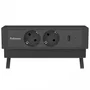 Fellowes Regleta de Sobremesa 100137182 con 2 Tomas y 2 Puertos USB, Negro
