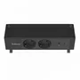 Fellowes Regleta de Sobremesa 100137182 con 2 Tomas y 2 Puertos USB, Negro