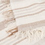 Ixia Colcha de Rayas Beige-Marrón 200 x 260 cm