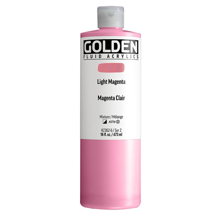 Golden Fluid Colores Acrílicos Magenta Claro 473 ml Golden Fluid Colores Acrílicos Magenta Claro 473 ml