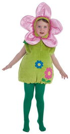 Creaciones Llopis Disfraz Infantil Flor Talla 5-6 Años Cuerpo con Capucha