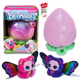 Spin Master Hatchimals Bloomables - Kittyfly Peluche Interactivo Sorpresa con Transformación Mágica Repetible, Más de 100 Sonidos, Juguete para Niñas y Niños de 5 Años en Adelante
