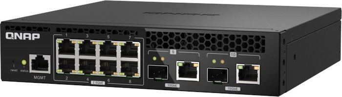Qnap QSW-M2108R-2C Switch Gestionado L2 2.5G Ethernet PoE Negro Qnap QSW-M2108R-2C Switch Gestionado L2 2.5G Ethernet PoE Negro