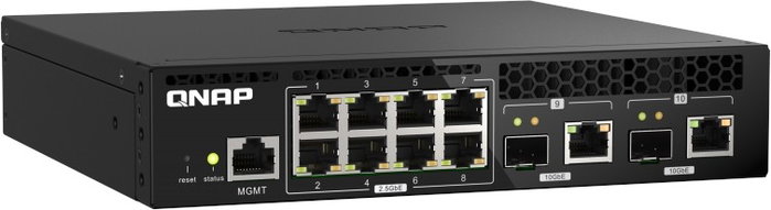 Qnap QSW-M2108R-2C Switch Gestionado L2 2.5G Ethernet PoE Negro Qnap QSW-M2108R-2C Switch Gestionado L2 2.5G Ethernet PoE Negro