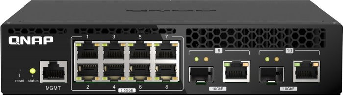 Qnap QSW-M2108R-2C Switch Gestionado L2 2.5G Ethernet PoE Negro Qnap QSW-M2108R-2C Switch Gestionado L2 2.5G Ethernet PoE Negro