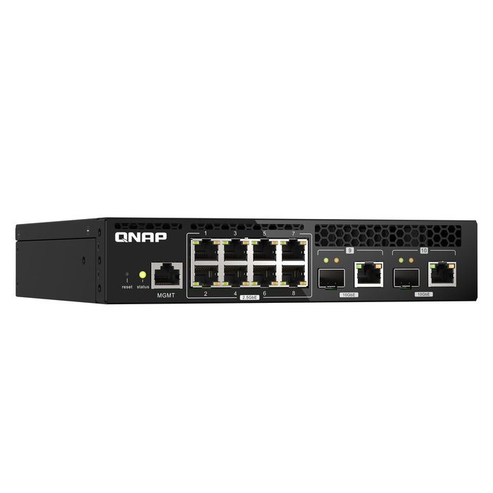 Qnap QSW-M2108R-2C Switch Gestionado L2 2.5G Ethernet PoE Negro Qnap QSW-M2108R-2C Switch Gestionado L2 2.5G Ethernet PoE Negro