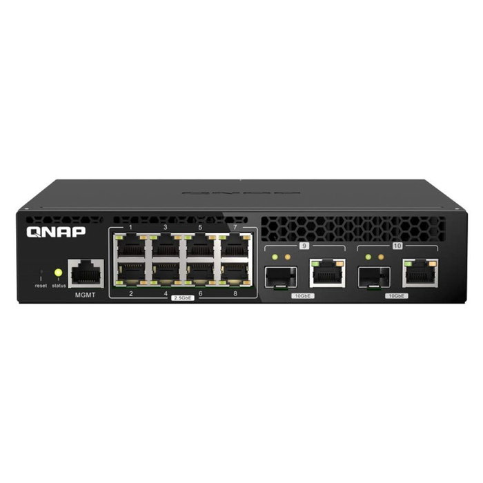 Qnap QSW-M2108R-2C Switch Gestionado L2 2.5G Ethernet PoE Negro Qnap QSW-M2108R-2C Switch Gestionado L2 2.5G Ethernet PoE Negro