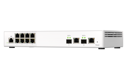 QNAP QSW-M2108R-2C switch Gestionado L2 Gigabit Ethernet (10/100/1000) Energía sobre Ethernet (PoE) Blanco