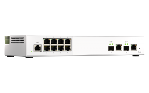 QNAP QSW-M2108R-2C switch Gestionado L2 Gigabit Ethernet (10/100/1000) Energía sobre Ethernet (PoE) Blanco
