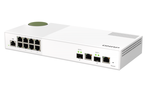QNAP QSW-M2108R-2C switch Gestionado L2 Gigabit Ethernet (10/100/1000) Energía sobre Ethernet (PoE) Blanco