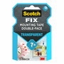 Scotch Cinta de montaje de doble cara transparente 19 mm x 1,5 m