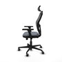 PIQUERAS Y CRESPO Silla de oficina Jorquera con mecanismo Sincro/Traslack, Gris y Negro