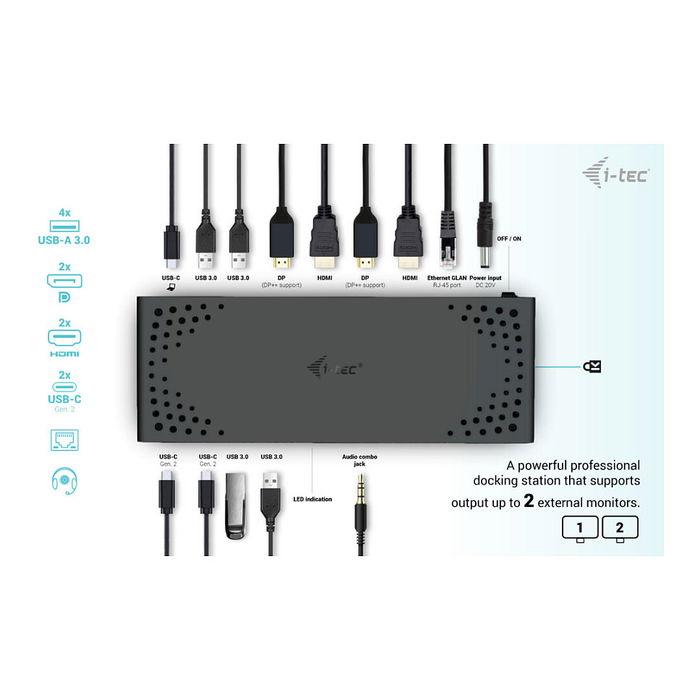 Dockstation i-Tec CADUA4KDOCKPDL2