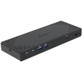 I-Tec Docking Station USB-C Thunderbolt 3 Dual Display PD 100W 10Gbit/s Ethernet USB 3.1 Hub con 4x USB-A, 2x USB-C, 2x HDMI, 2x DP para Windows Mac Linux Negro