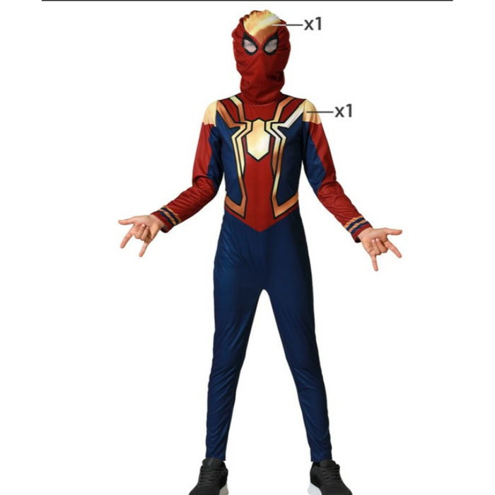Disfraz Spider-Man Escarlata Infantil con Mono y Máscara, 7-9 Años Disfraz Spider-Man Escarlata Infantil con Mono y Máscara, 7-9 Años