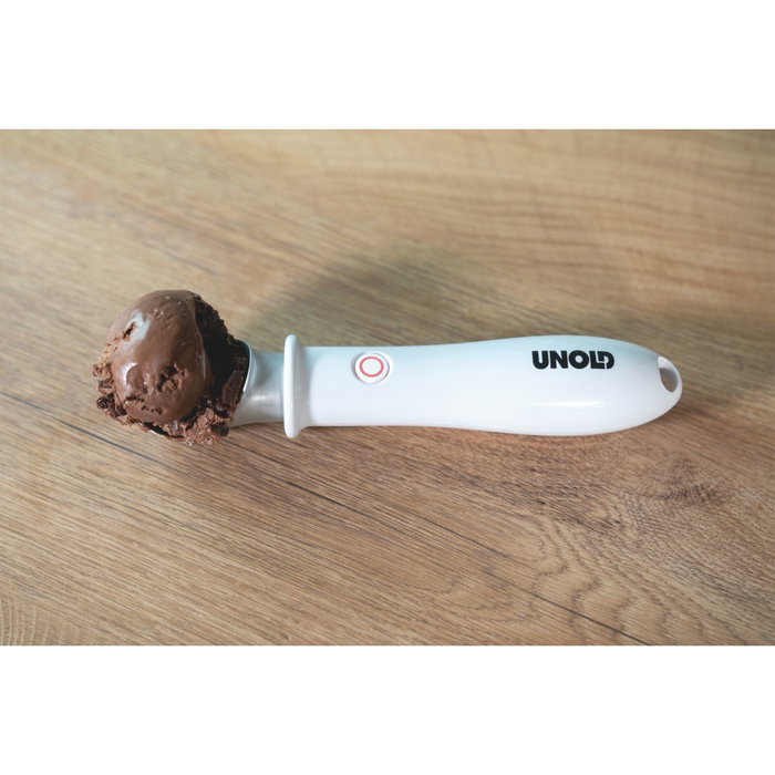 Unold Carlo Sacabolas de Helado Eléctrico Blanco / Plata