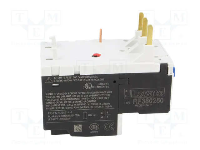 LOVATO ELECTRIC Relé térmico RF38 1,6÷2,5A